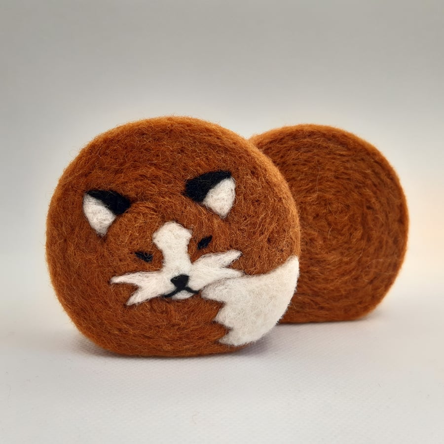 Freestanding Sleeping Fox Ornament