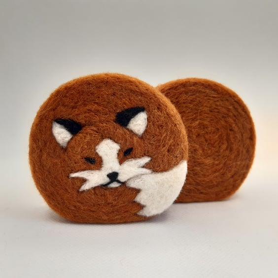Freestanding Sleeping Fox Ornament