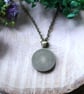 Abalone Shell and Black Resin Pendant Necklace - Image 3