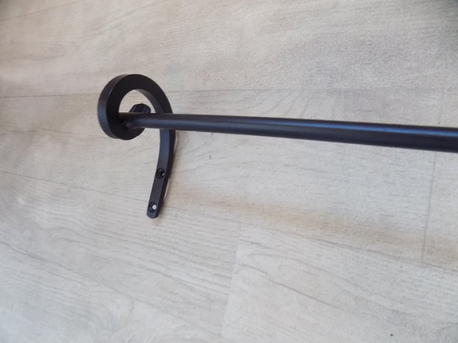 Curtain Pole Set-Up.........................Forged Steel..Handcrafted in the UK.