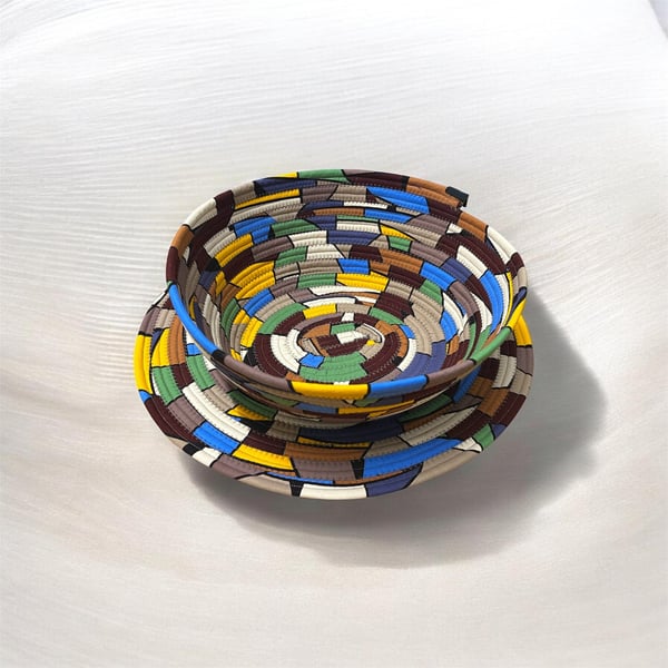 Hand Made Jelly Roll Bowl Set