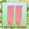 Pale Pink Striped Socks 