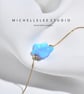 Large Light Blue Star 3D Fir Opal Necklace with 925 Sterling Silver Chain - Image 9
