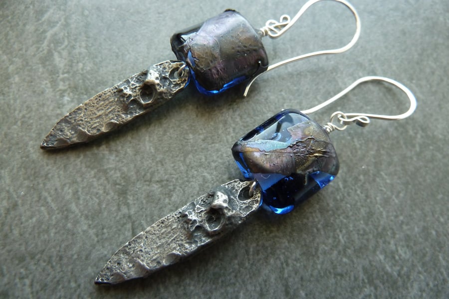 sterling silver catacombs earrings