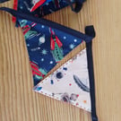 Mini bunting in space theme (2) ideal for room or party decoration.