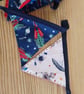 Mini bunting in space theme (2) ideal for room or party decoration.