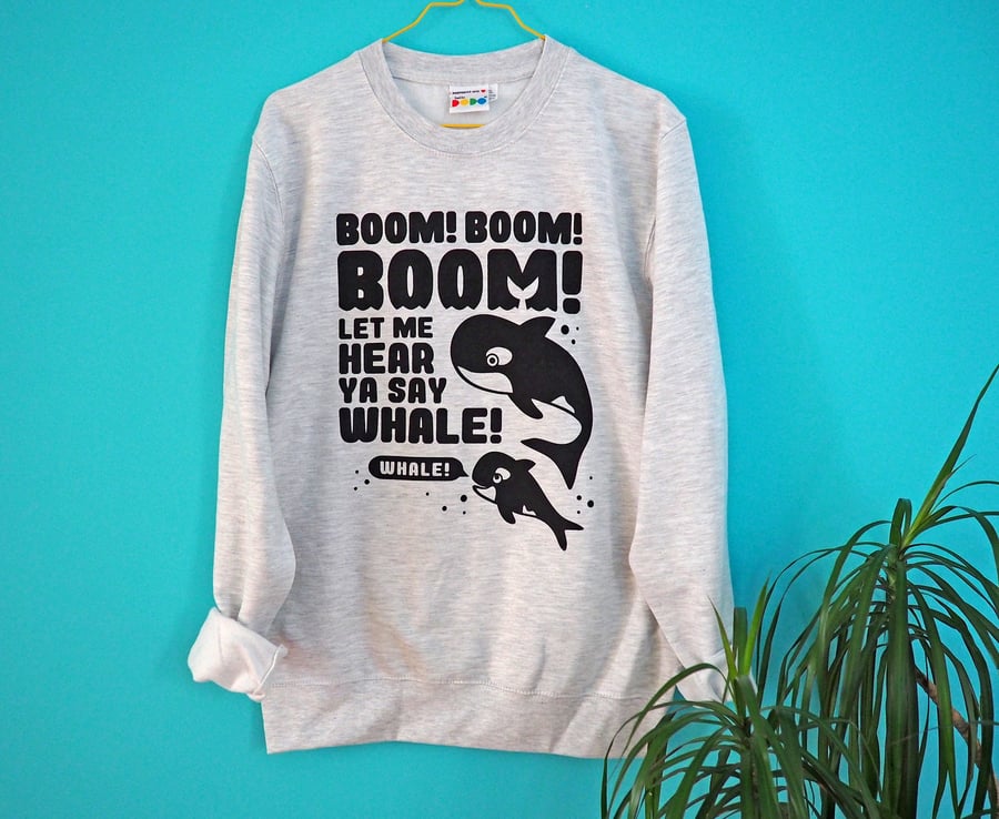Fun Whale Jumper for nineties music fans