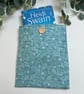 Handmade Padded Book Bag:  Shells Cover, Book Protector - Image 2