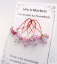 Lampwork Stitch Markers - Tropical Punch - Image 5