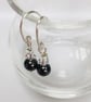 Sterling Silver Black Swarovski Pearl Earrings - Image 4