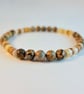 Leopardskin Jasper & Shell Bracelet - Larger Wrist Size -Men - Father's Day Gift - Image 1