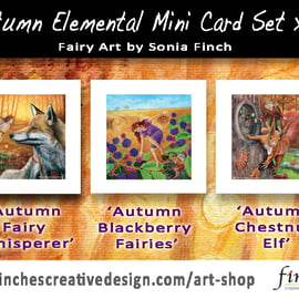 Autumn Elemental Mini Card Set of 6