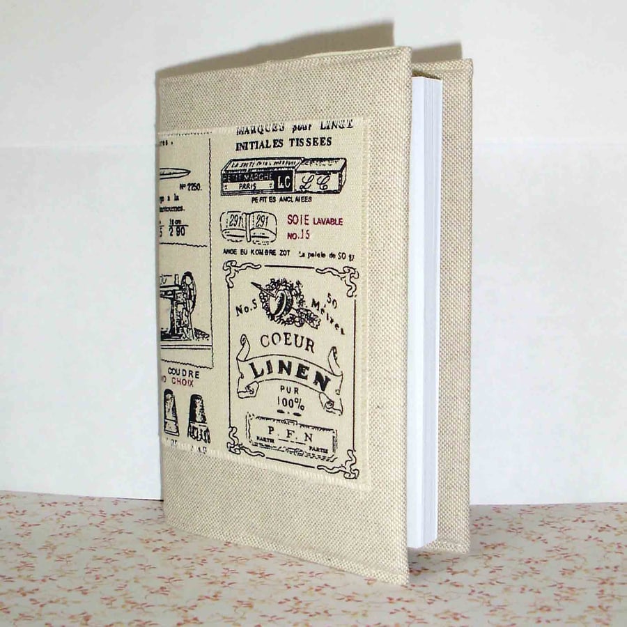 Covered notebook - French needlework