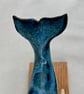 Ceramic Humpback Whale Sculpture, Small Ocean Animal Ornament, Bathroom Shelf - Image 3