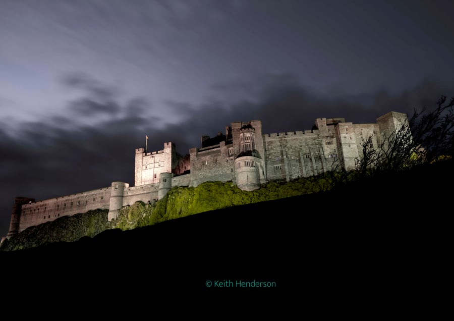 Bamburgh Castle at Night