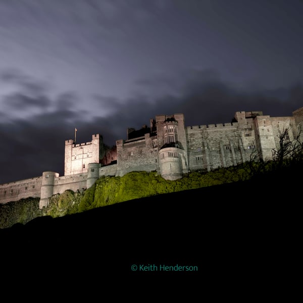 Bamburgh Castle at Night