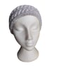 Handmade Light Grey Cable Knit Wool Headband Ear Warmer Winter Hairband Gift - Image 3