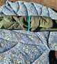 Linden Leaf Sitting Mat - blue floral - Image 4