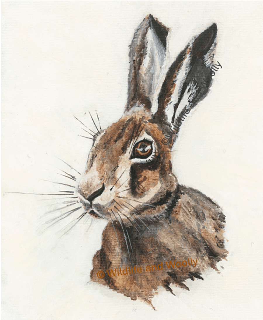 Painted Hare (10"x12") Limited Edition Print - 1 of 20