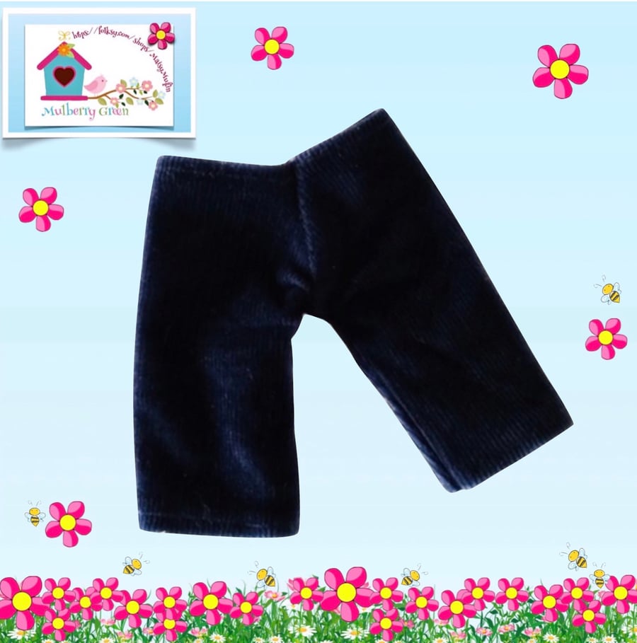 Navy Corduroy Trousers