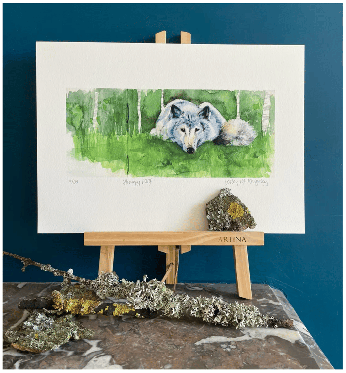 'Hungry Wolf' limited edition giclée print
