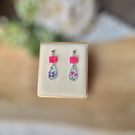 Acrylic Dainty Teardrop and Square Earrings