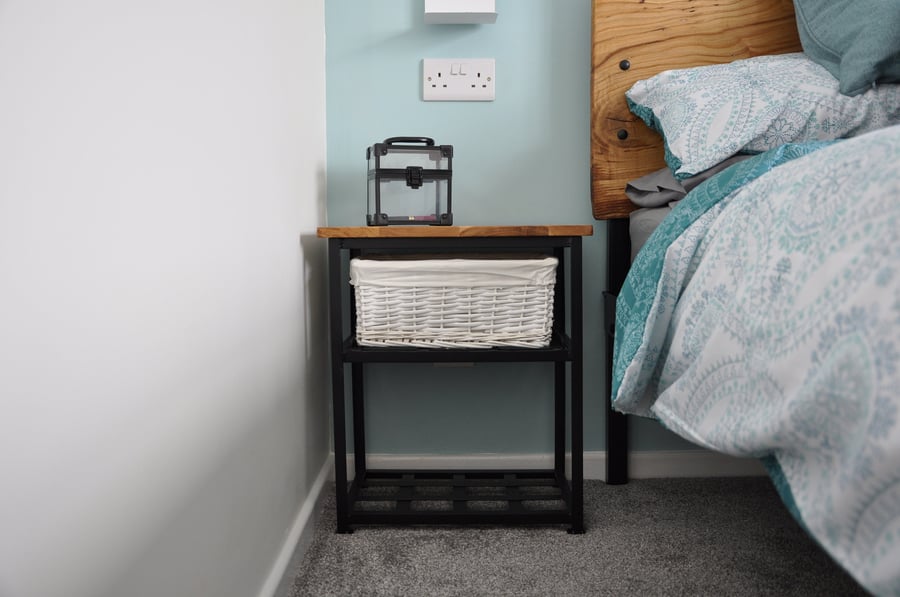 Luxury Bedside Table, Cabinet, Oak, Contemporary Design