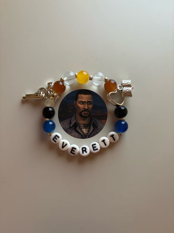 Lee Everett The Walking Dead Game inspired handmade bracelet