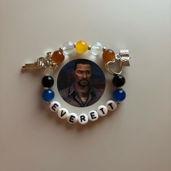 Lee Everett The Walking Dead Game inspired handmade bracelet