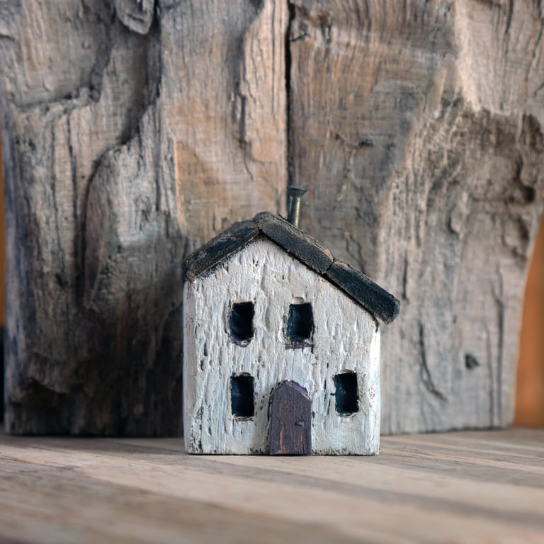 Wonky Driftwood Hoose, Driftwood Art from Scotland No18 