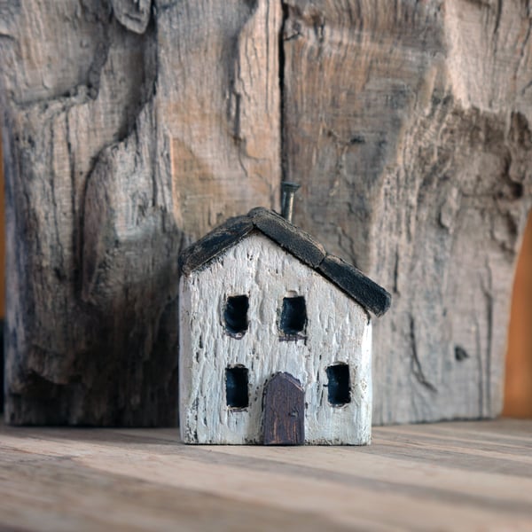Wonky Driftwood Hoose, Driftwood Art from Scotland No18 