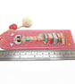 Pink Bookworm Bookmark made with Resin and Inclusions - Image 3