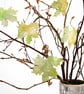 Maple Leaf Christmas Hanging Decorations Green and Gold