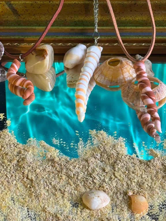 Biomorphic Wave bohemian pendant 