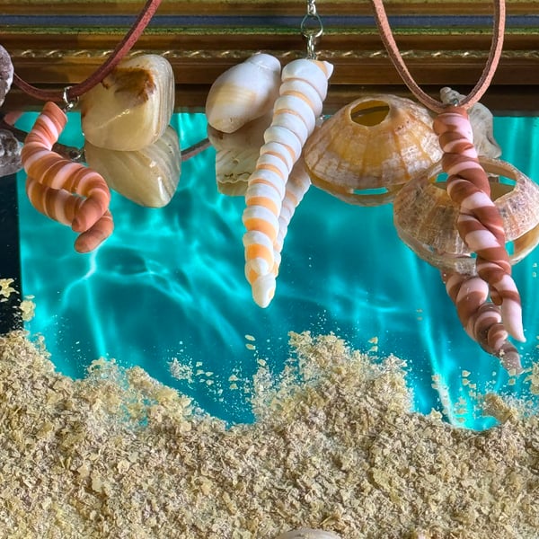 Biomorphic Wave bohemian pendant 