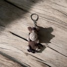 Handmade Crochet Horse Keychain Amigurumi Bag Charm, Soft Plush Accessory