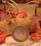 Copper Textured Flower Earrings - Image 2