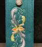 Rosemaling flower Glasses Case