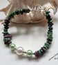 Ruby Zoisite & Shell Pearl Bracelet  - Image 2