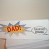 Personalised fathers day plaque sign superhero