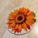 Sunflower Diamond Art Coaster
