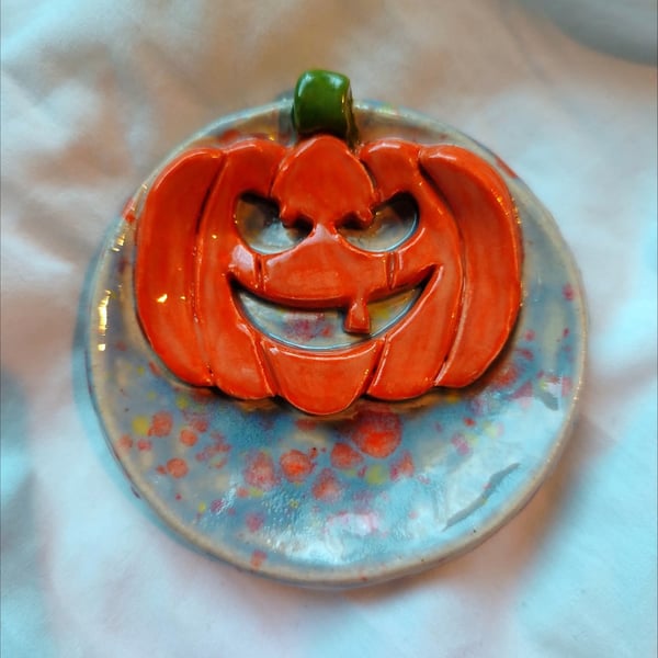 Pumpkin trinket dish
