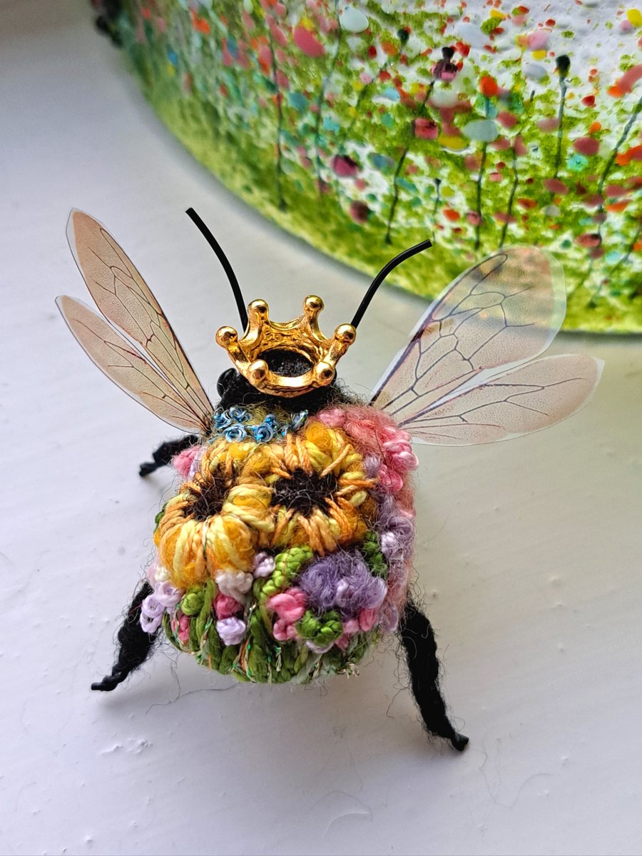 Embroidered Queen Bee 