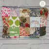 Laptop sleeve, zipper pouch, patchwork tablet pouch, scrappy range zipper pouch