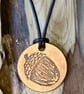Acorn - Handmade Etched Copper Earrings SMALL - Image 3