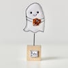 'Little Ghost Drinking Hot Chocolate' - On the block