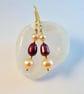 Freshwater Pearl & Gold Vermeil Earrings, Bridal, Birthday, Anniversary Gift - Image 3