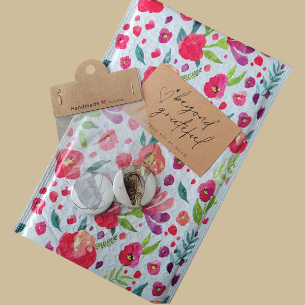 Upcycled Fish Badge Set 