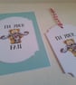 Card And gift tag set.  Sport theme. Ref 431