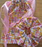 Handmade Scrunchie and Pouch Bag Set
